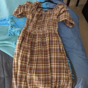 Madewell Gauze Sophia Midi Dress, M, Brand New